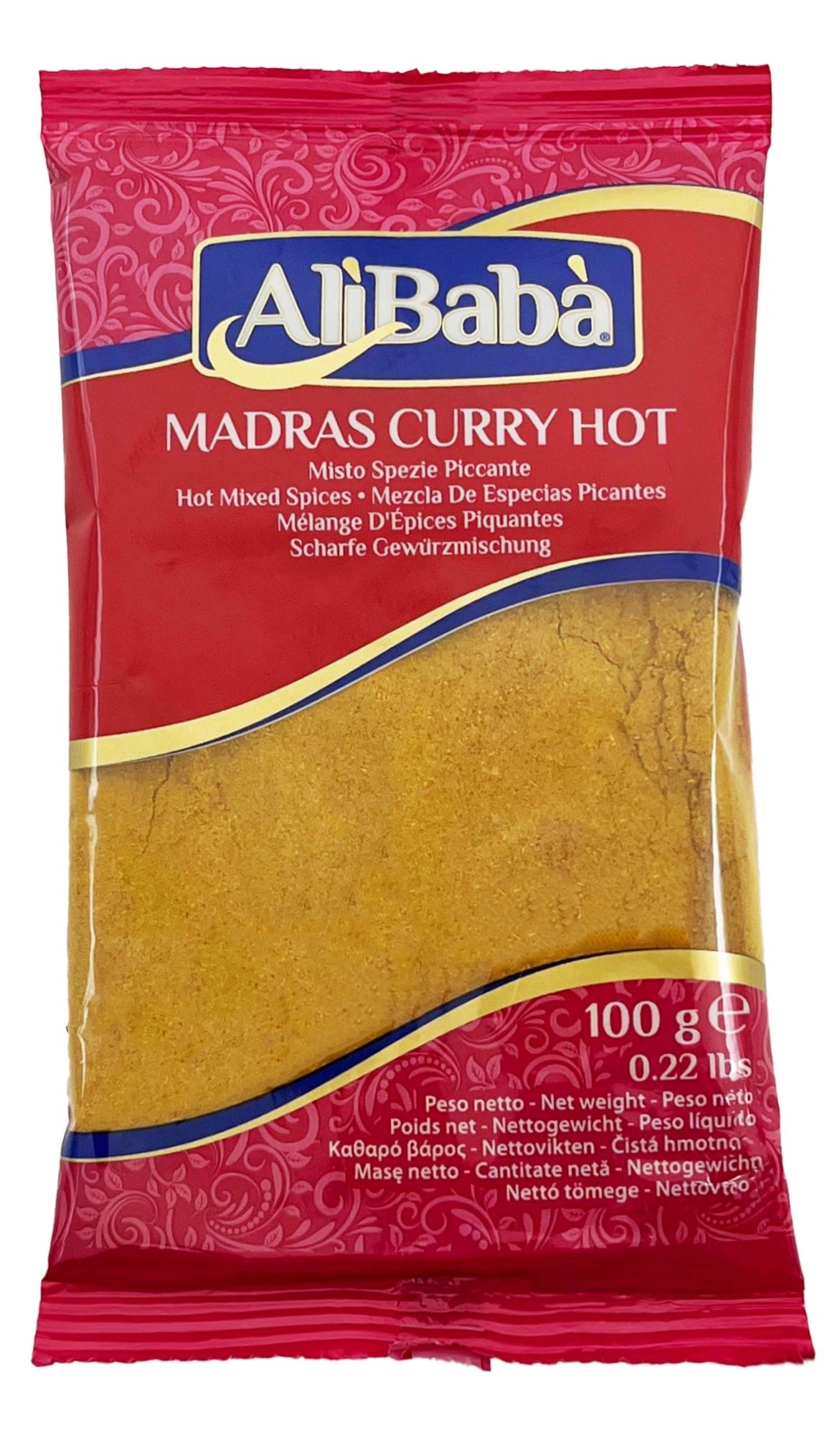 MADRAS CURRY PWD HOT ALI BABA 100G