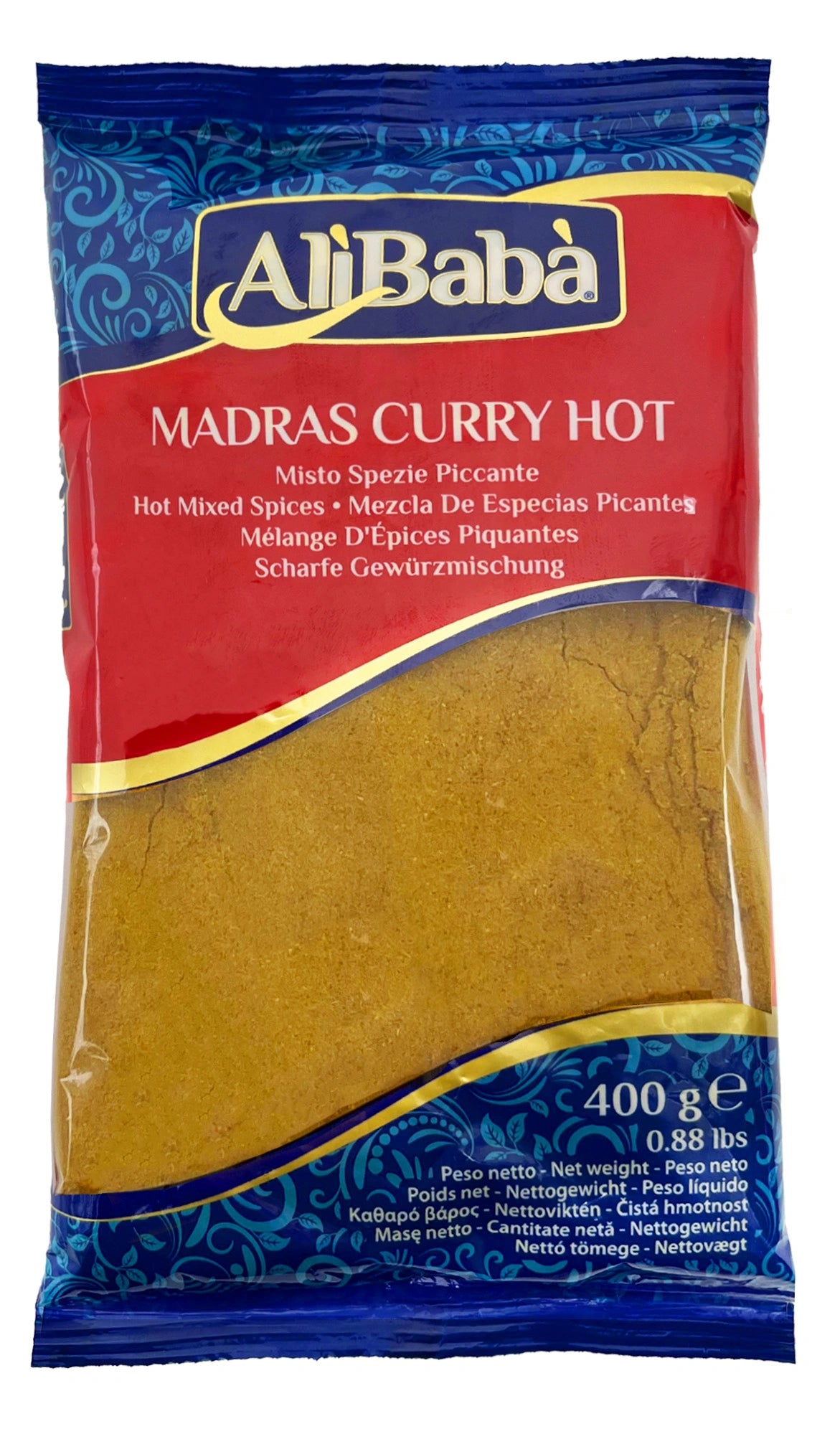 MADRAS CURRY PWD HOT ALI BABA 400G