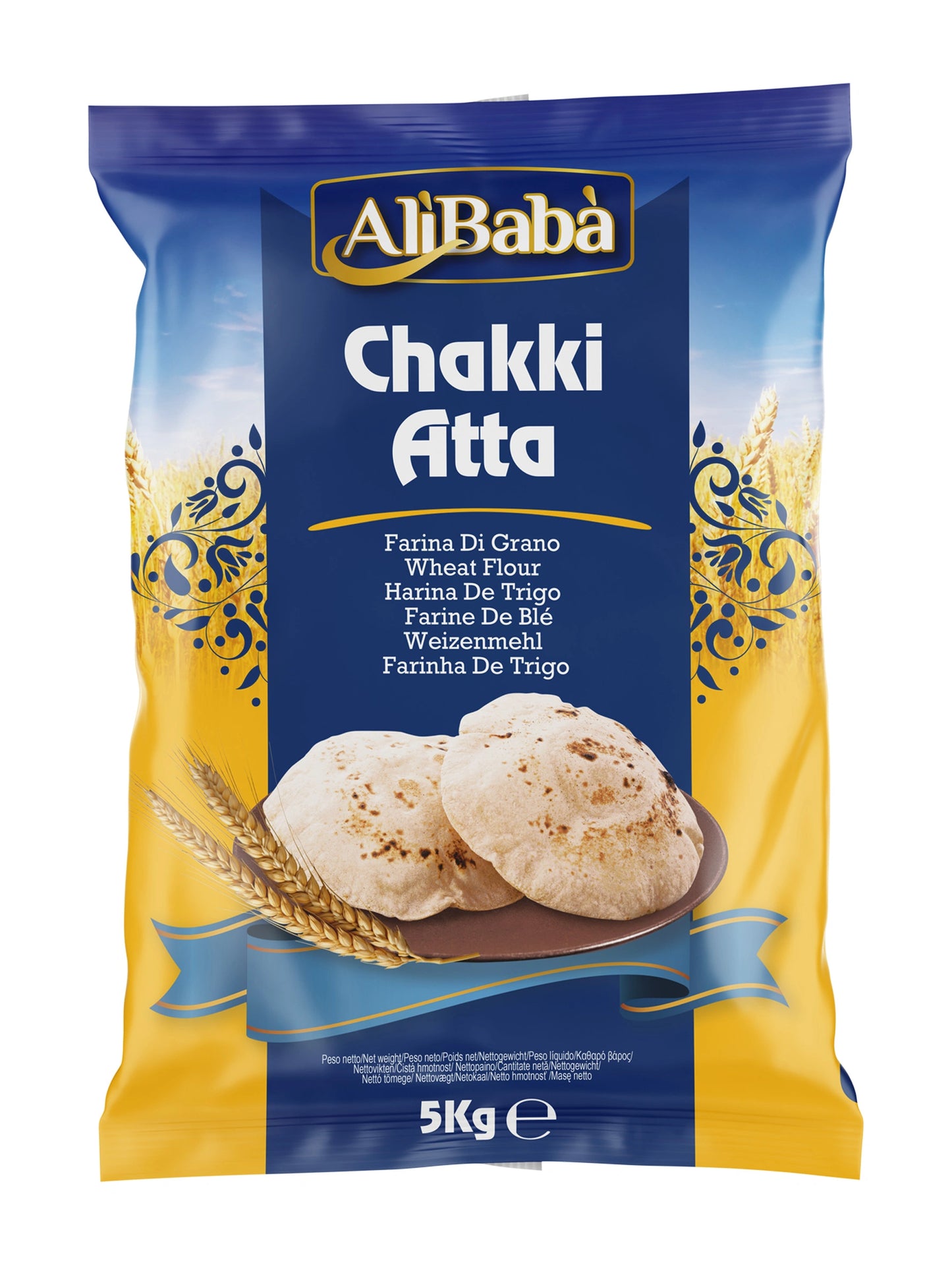 CHAKKI WHOLE WHEAT FLOUR ALI BABA 4X5KG