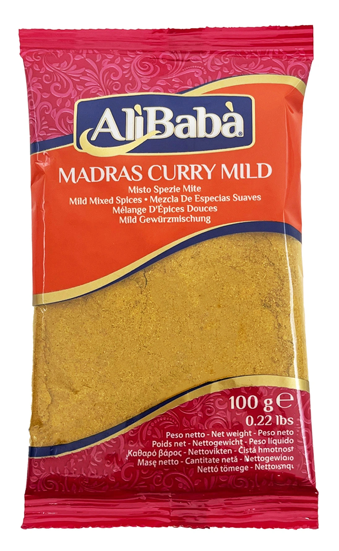 MADRAS CURRY PWD MILD ALI BABA 100G