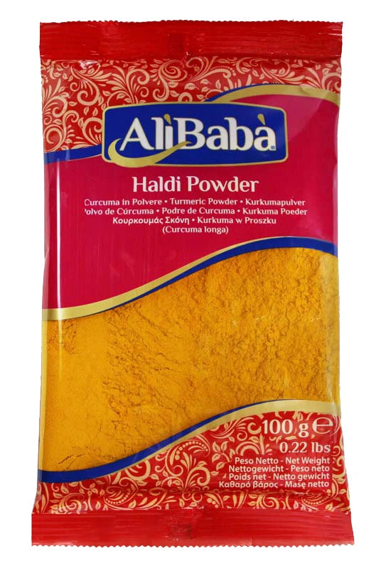 HALDI POWDER, TUMERIC PWD ALI BABA 100G