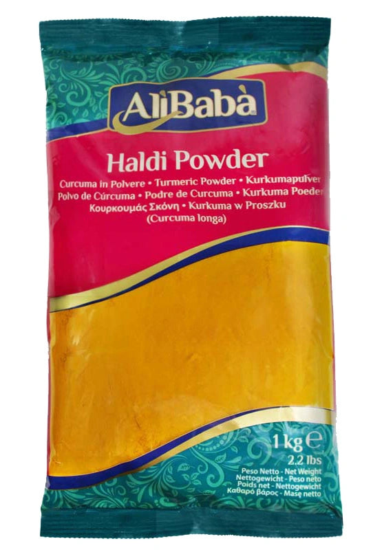HALDI POWDER, TURMERIC PWD ALI BABA 1KG