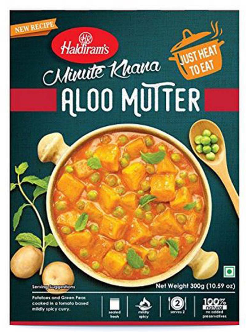 HALDIRAM READY TO EAT ALOO MUTTER 300GM