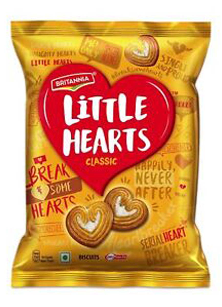 BRITANNIA LITTLE HEARTS BISCUITS 75G