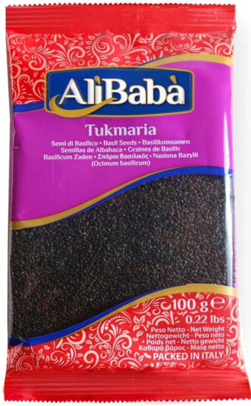 BASIL SEEDS (TUKMARIA) ALI BABA 100G