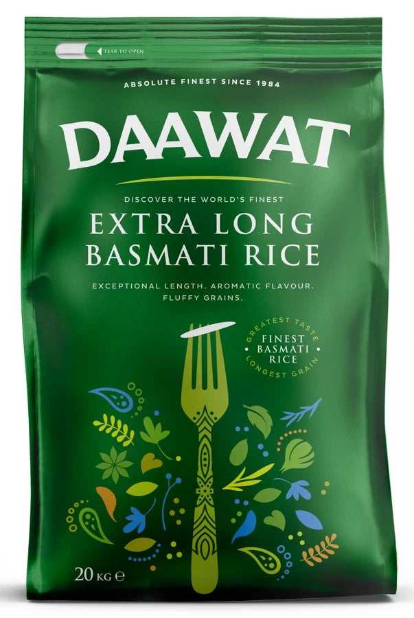 BASMATI DAAWAT EXTRA LONG RICE 20KG