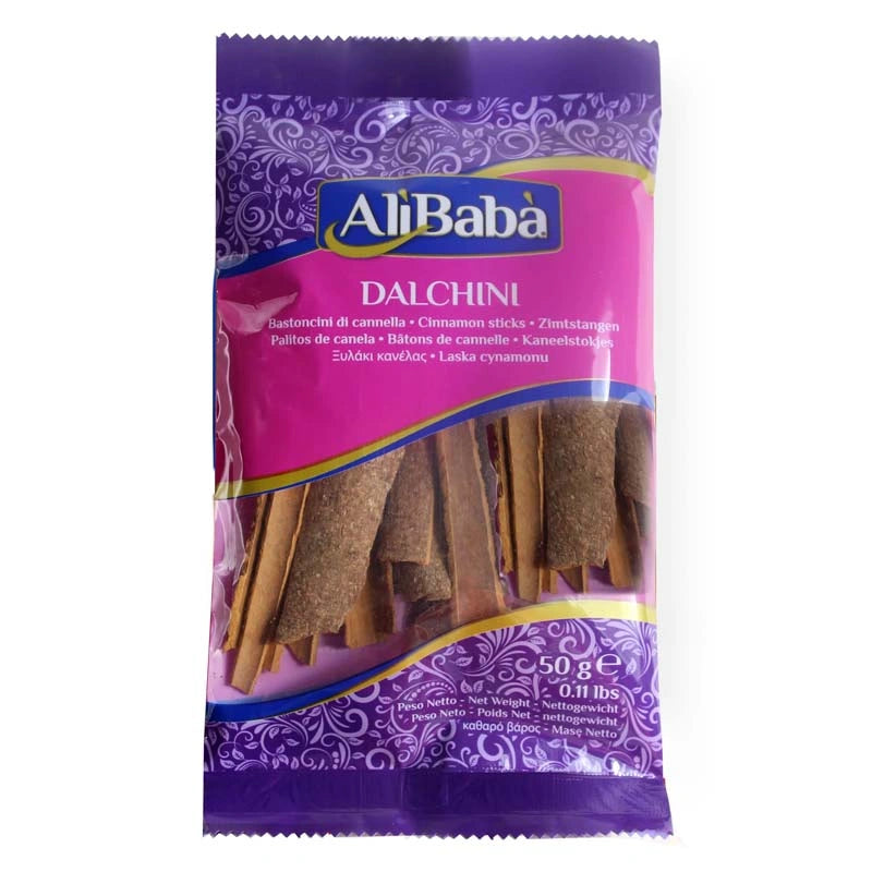 DALCHINI WHOLE, CINNAMON WHOLE ALI BABA 50G