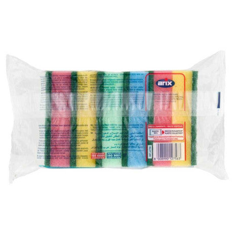 Arix Coloured Abrasive Sponge 5 Pcs
