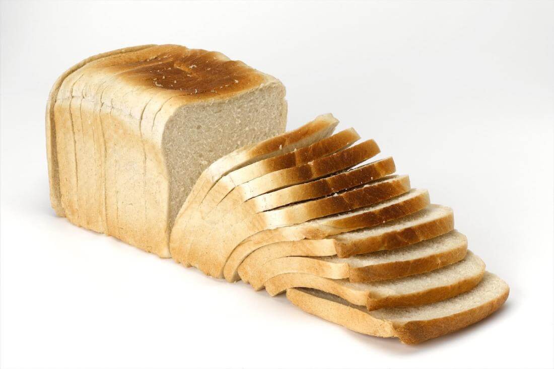 White Slice bread