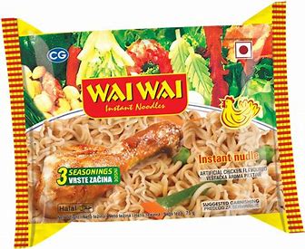 WAI WAI CHICKEN FLAVOUR NOODLES 5x75GM