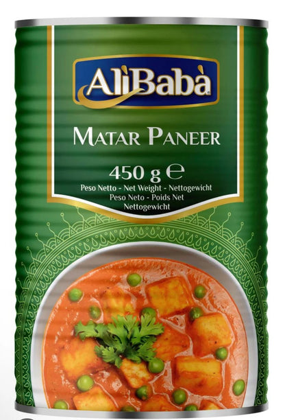 ALI BABA MATAR PANEER, READY TO EAT