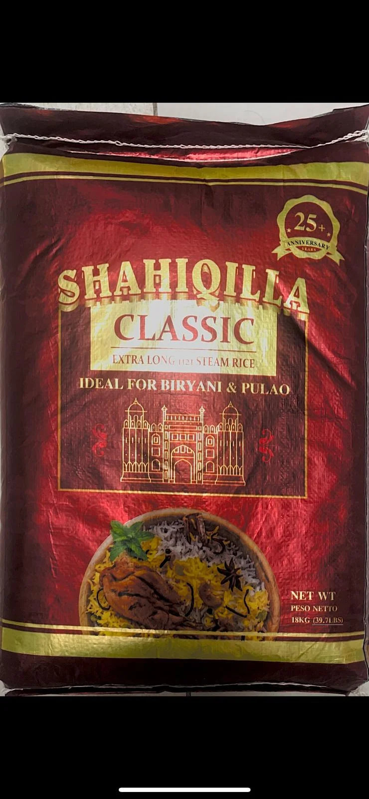 SHAHI QILLA CLASSIC BASMATI RICE 18KG