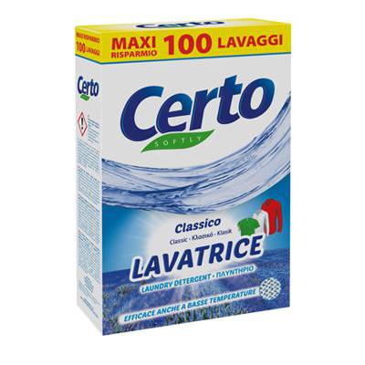 CERTO washing powder CLASSICO 100 washings 4.800 kg